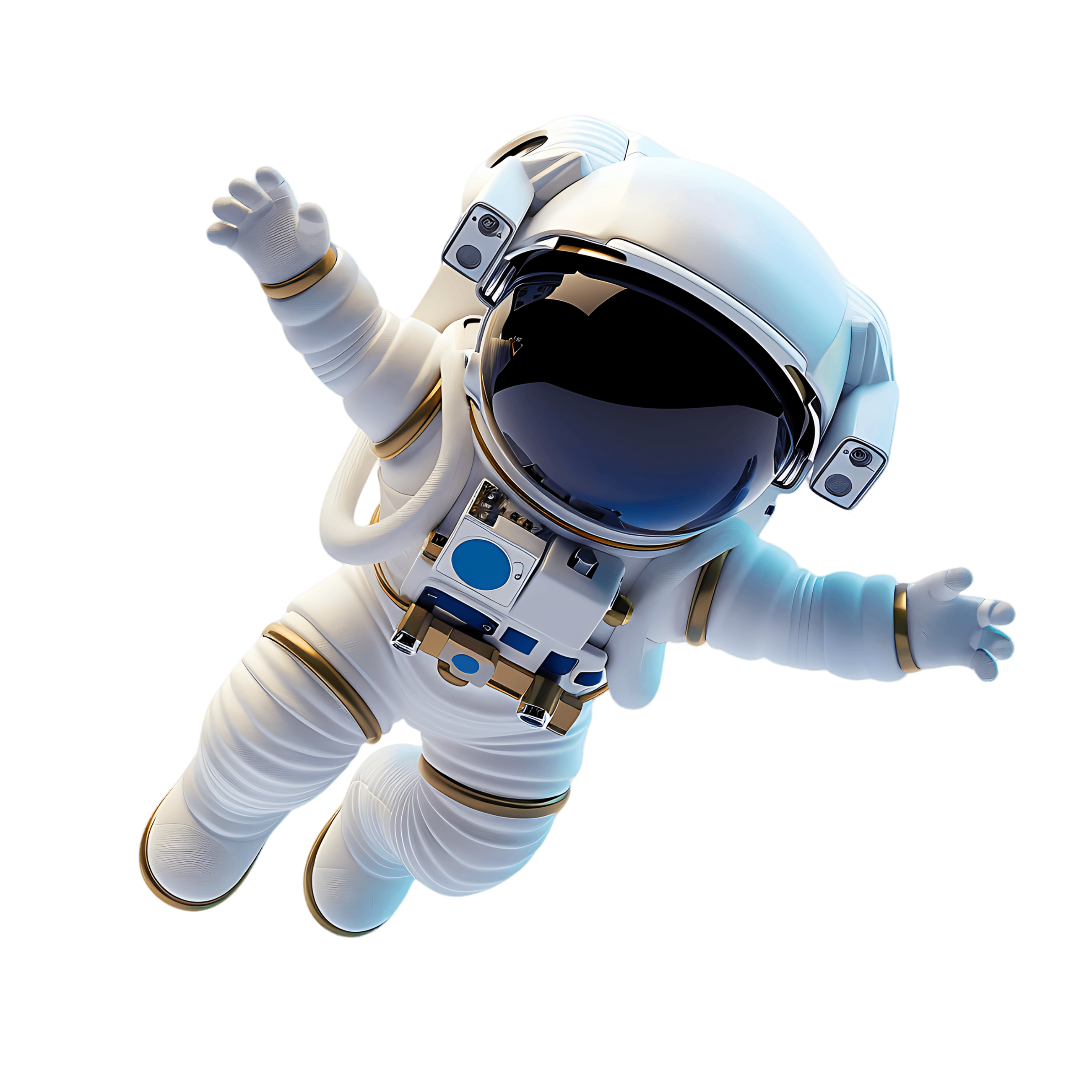 Astronaut floating in space